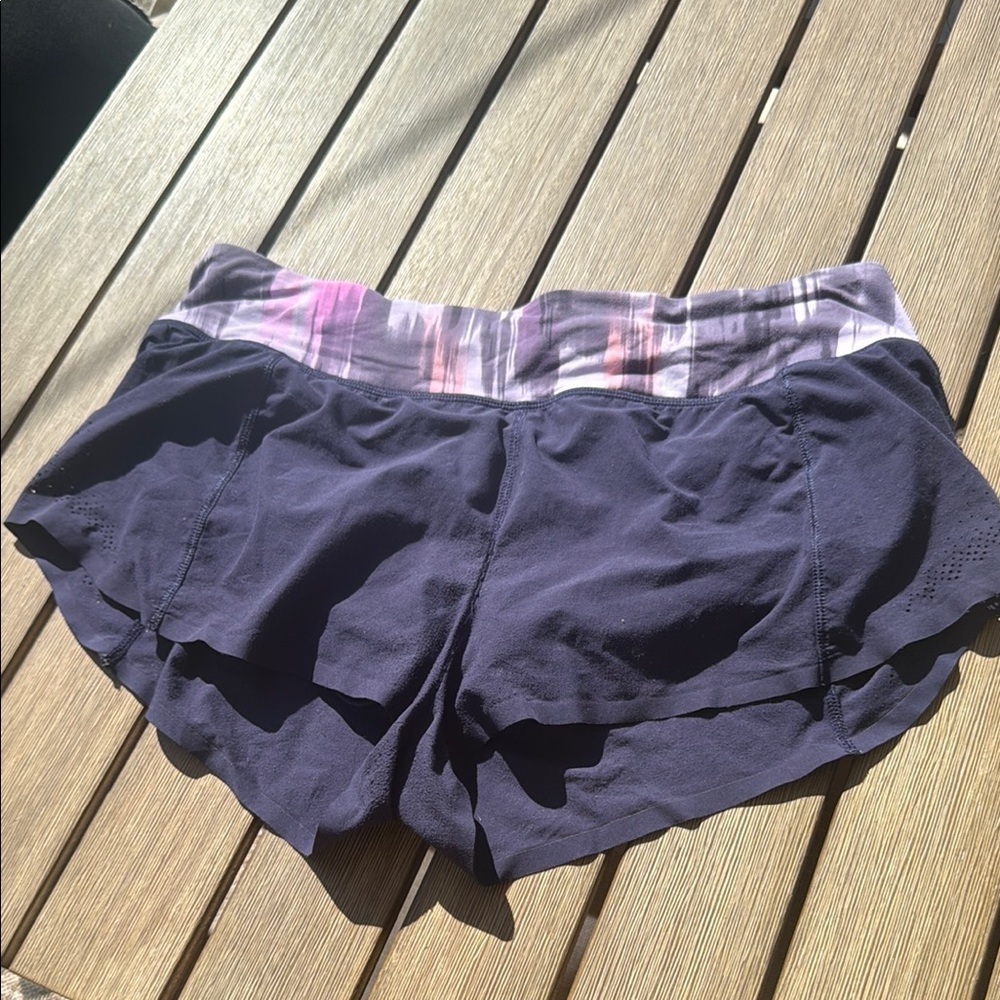 Lululemon Athletica Blue and Purple Athletic Shorts